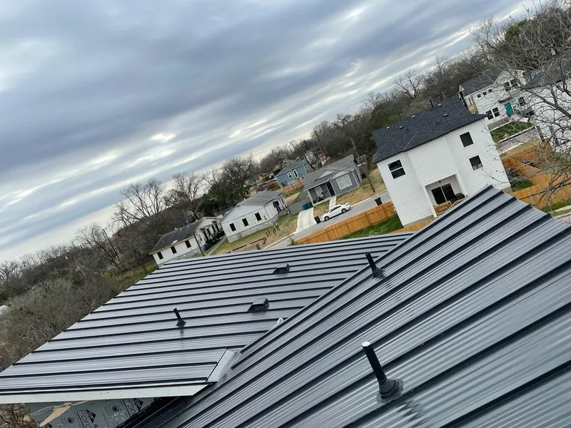 Standing seam metal roof panels with vents for Skylight Repair in Cloverdale